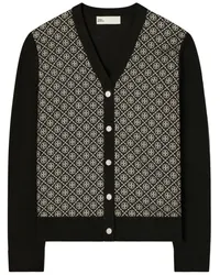 Tory Burch Cardigan aus Seide Schwarz