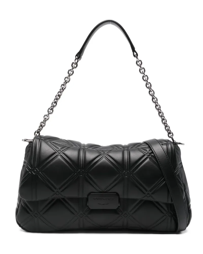Emporio Armani Gesteppte Schultertasche - Schwarz Schwarz