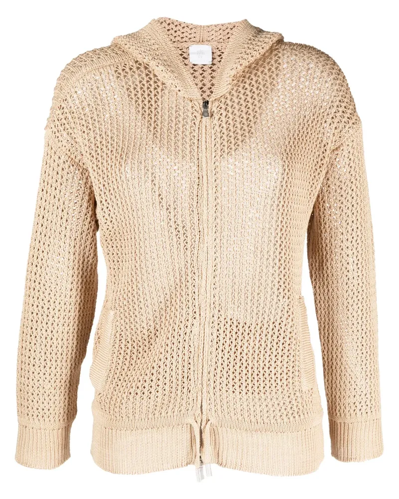 Eleventy Cardigan mit Kapuze - Braun Braun