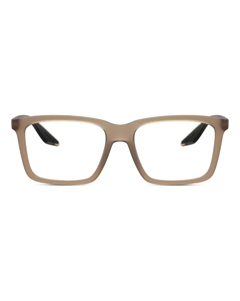 Prada square-frame glasses - Nude Nude