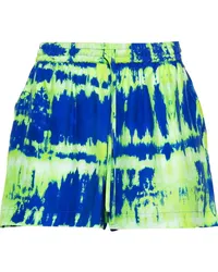 P.A.R.O.S.H. P.A.R.O H. Batik-Shorts aus Seide Blau