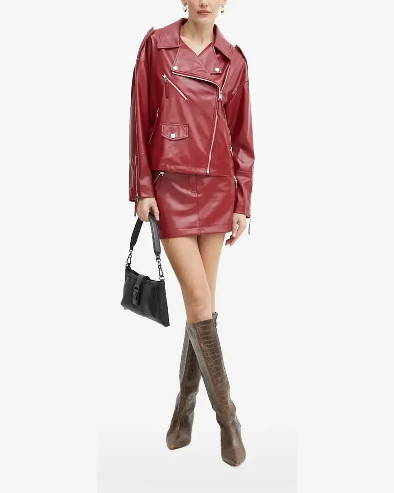 Silvian Heach Bikerjacke mit Reißverschluss - Rot Rot