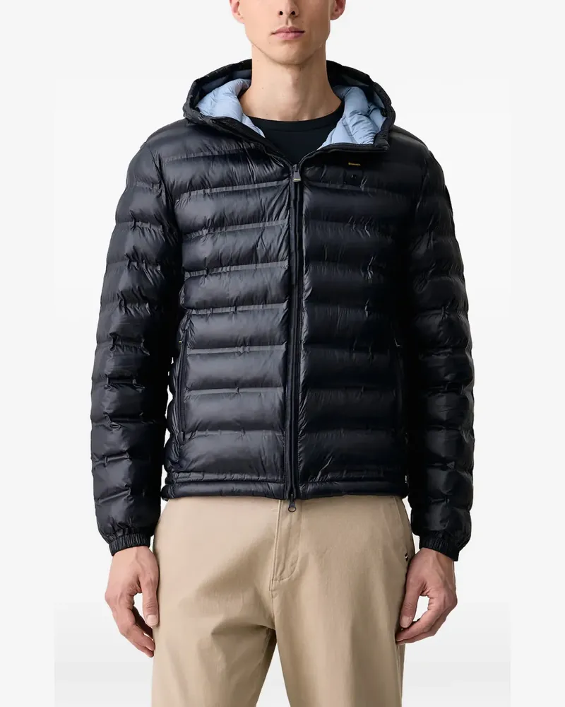 Blauer Charles hooded quilted jacket Blau