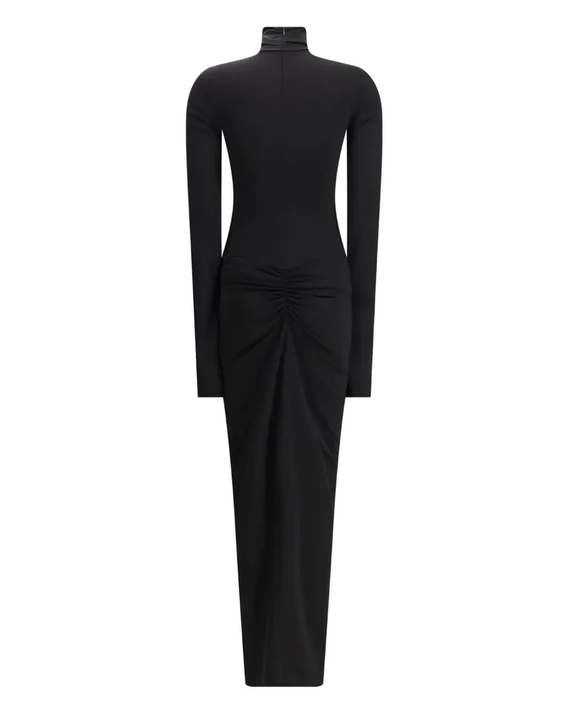 ANDAMANE turtleneck gathered Warwick dress - Schwarz Schwarz