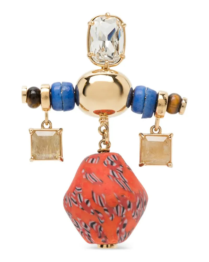 Wales Bonner Comprass brooch - Gold Gold