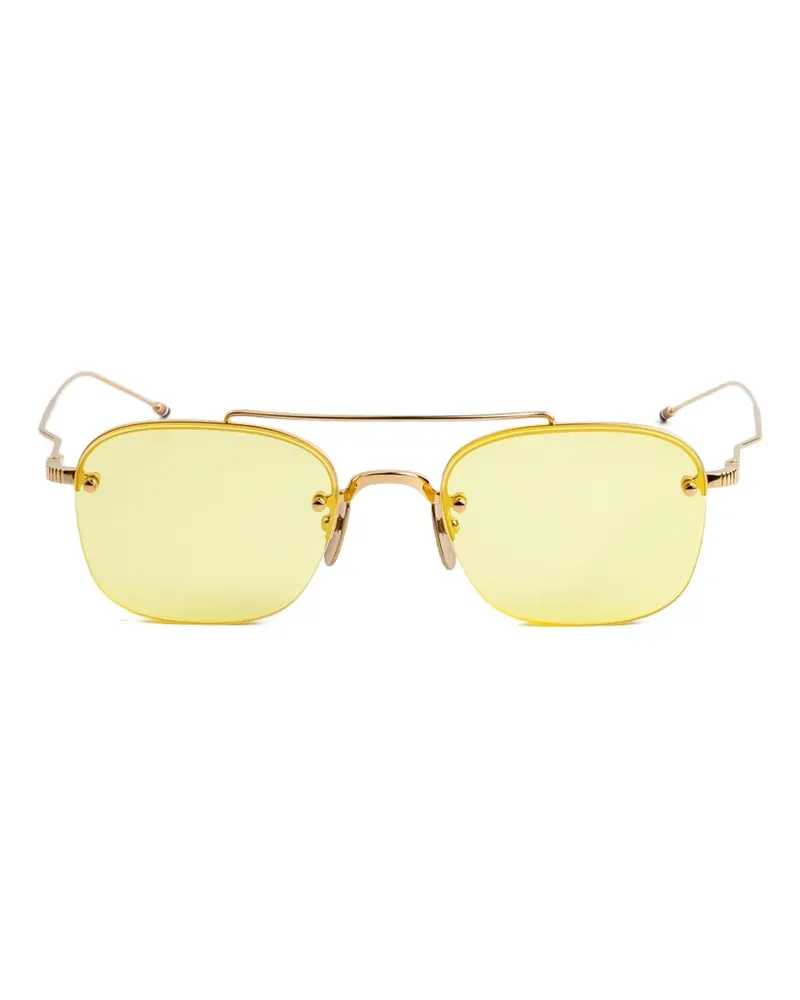 Thom Browne Getönte Pilotenbrille - Gold Gold