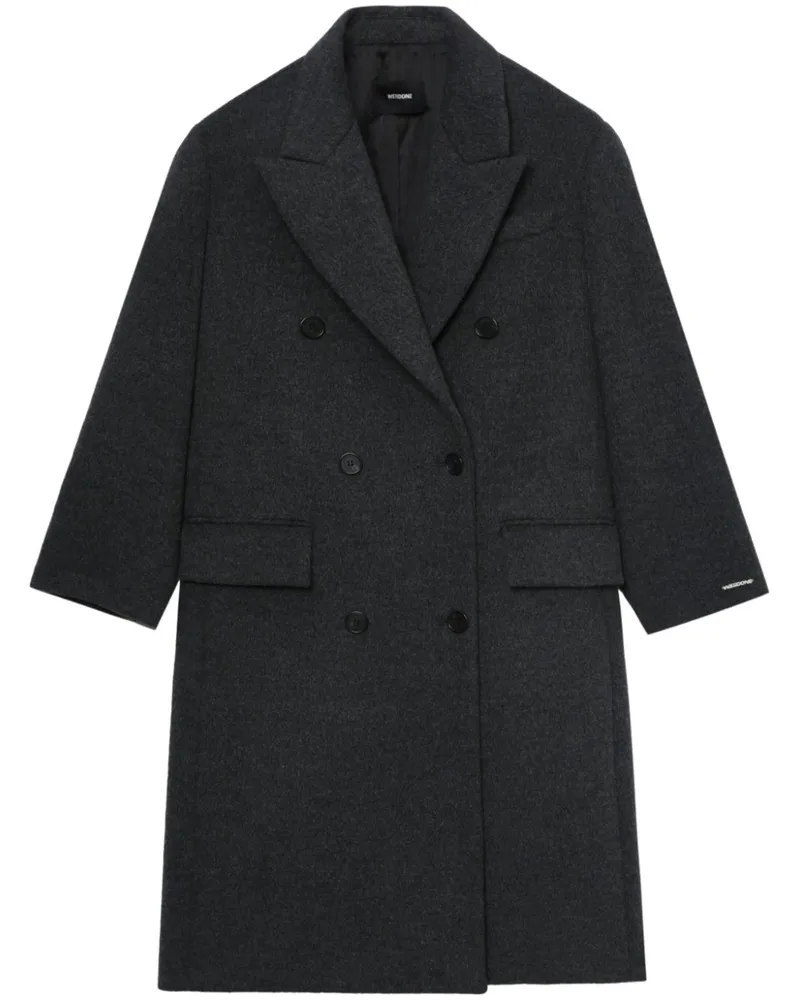 WE 11 DONE Doppelreihiger Mantel - Grau Grau