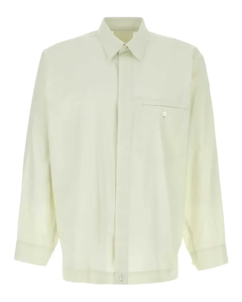 Issey Miyake Hemd mit Brusttasche - Grün Grün