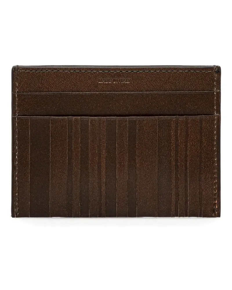 Paul Smith Kartenetui mit Längsstreifen - Braun Braun