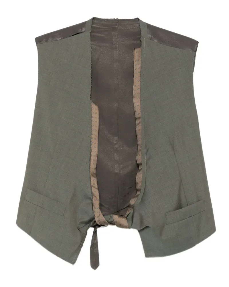 Magliano Dawn raw-edge waistcoat - Grün Grün