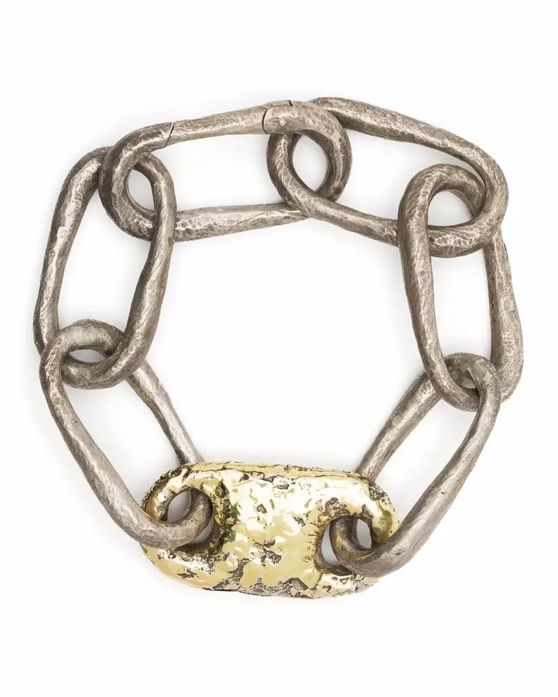 Parts Of Four Roman Medium Link Armband - Silber Silber