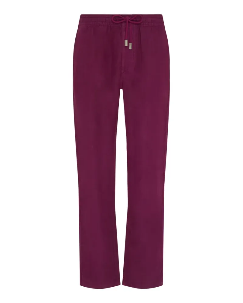 Vilebrequin drawstring comfort linen trousers - Violett Violett