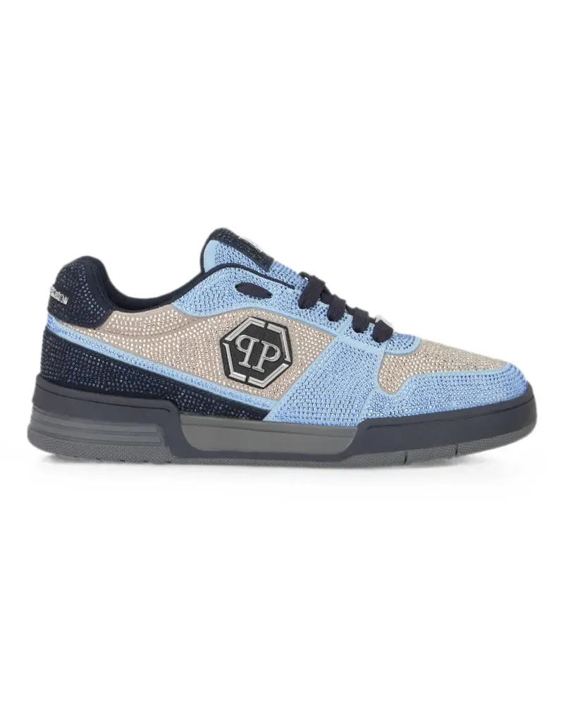 Philipp Plein P-Force 78 Strass Sneakers - Blau Blau