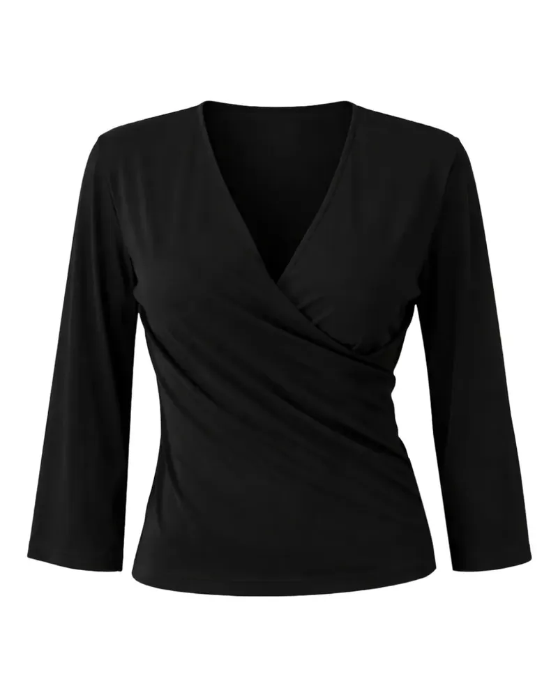 Seventy V-neck top - Schwarz Schwarz