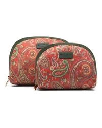 Etro Kulturbeutel mit Paisley-Print (2er-Set Rot