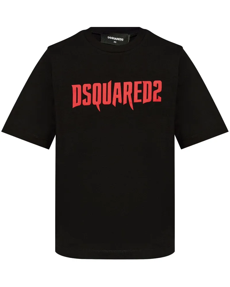 Dsquared2 T-Shirt mit "Horror"-Print - Schwarz Schwarz
