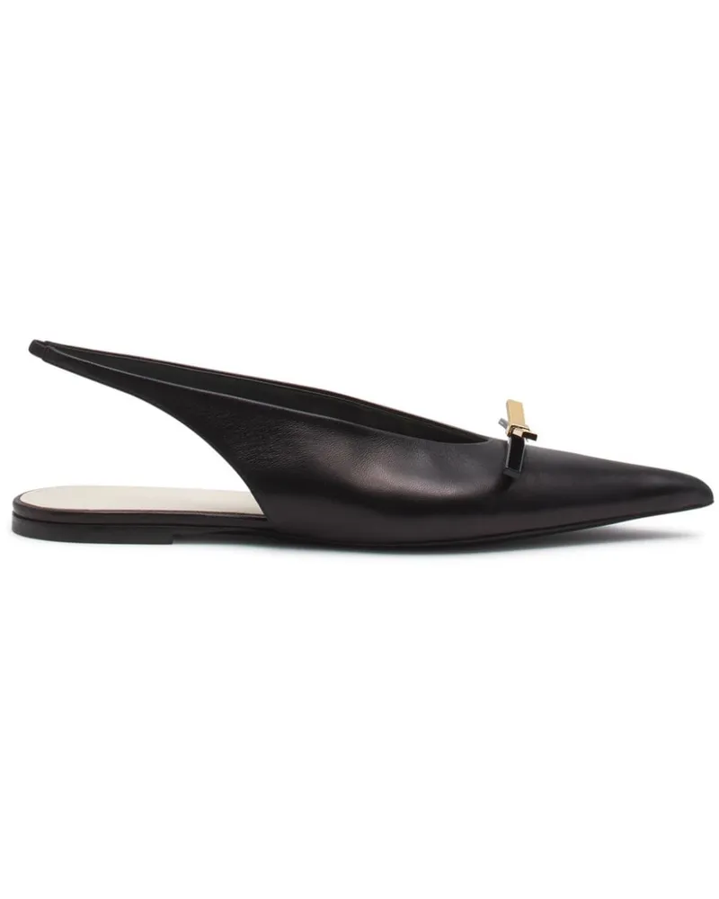 Lanvin Slingback-Ballerinas Schwarz