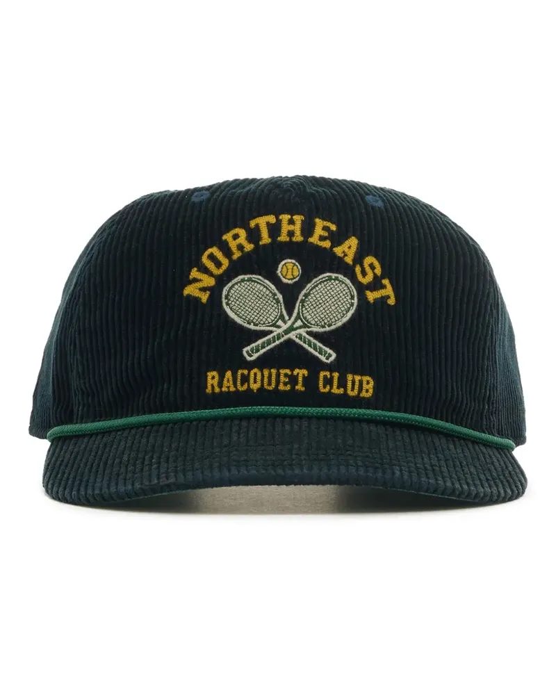 Ralph Lauren Bestickte Baseballkappe aus Cord - Blau Blau