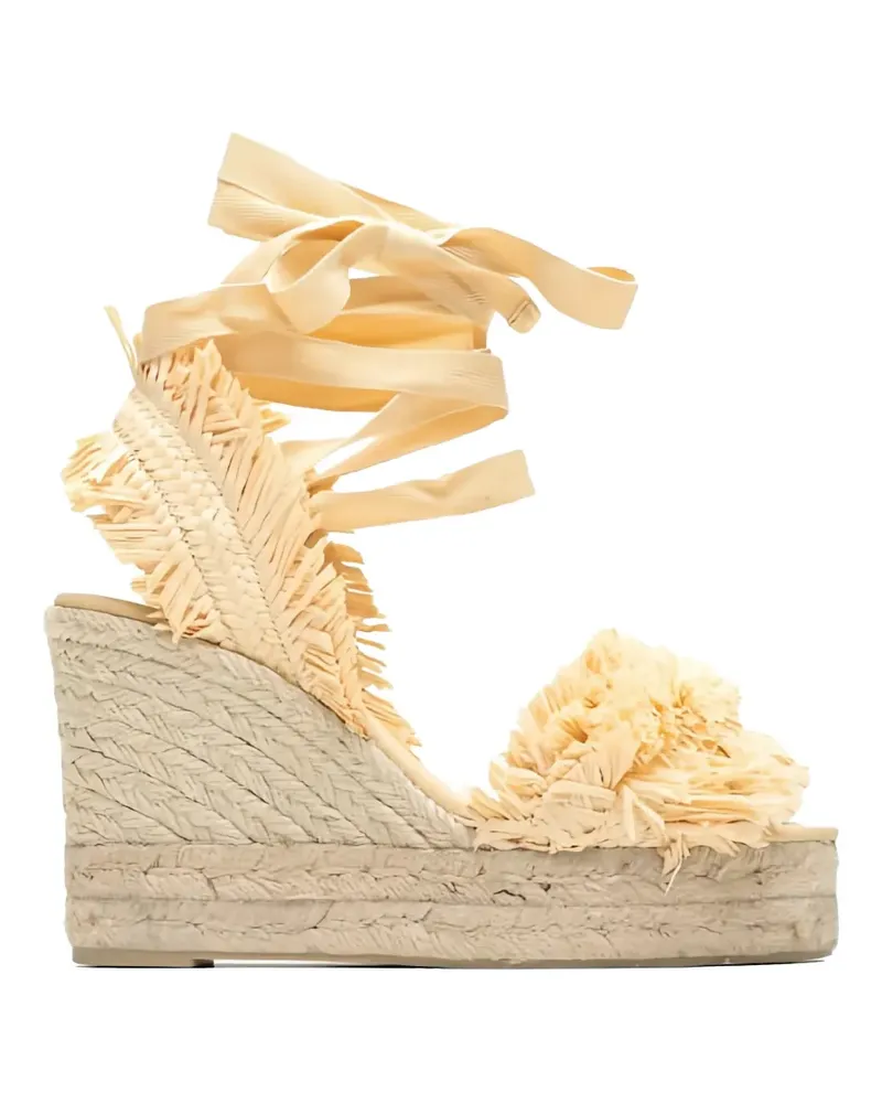Castañer fringed-strap sandals - Nude Nude