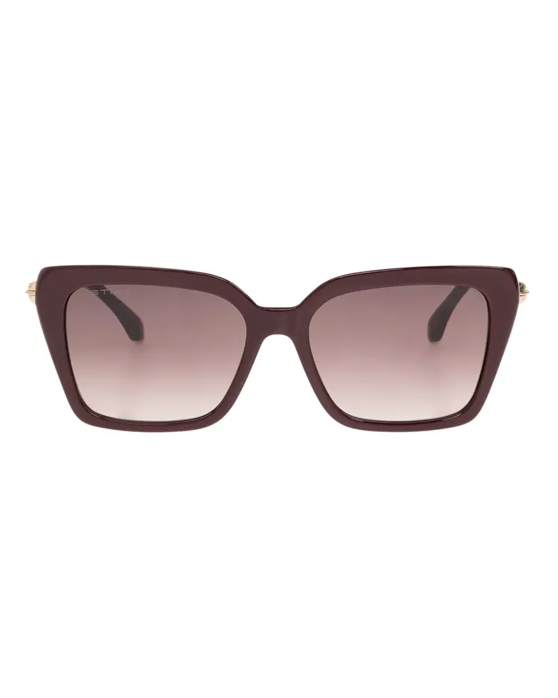 Etro Sonnenbrille mit eckigem Gestell - Rot Rot