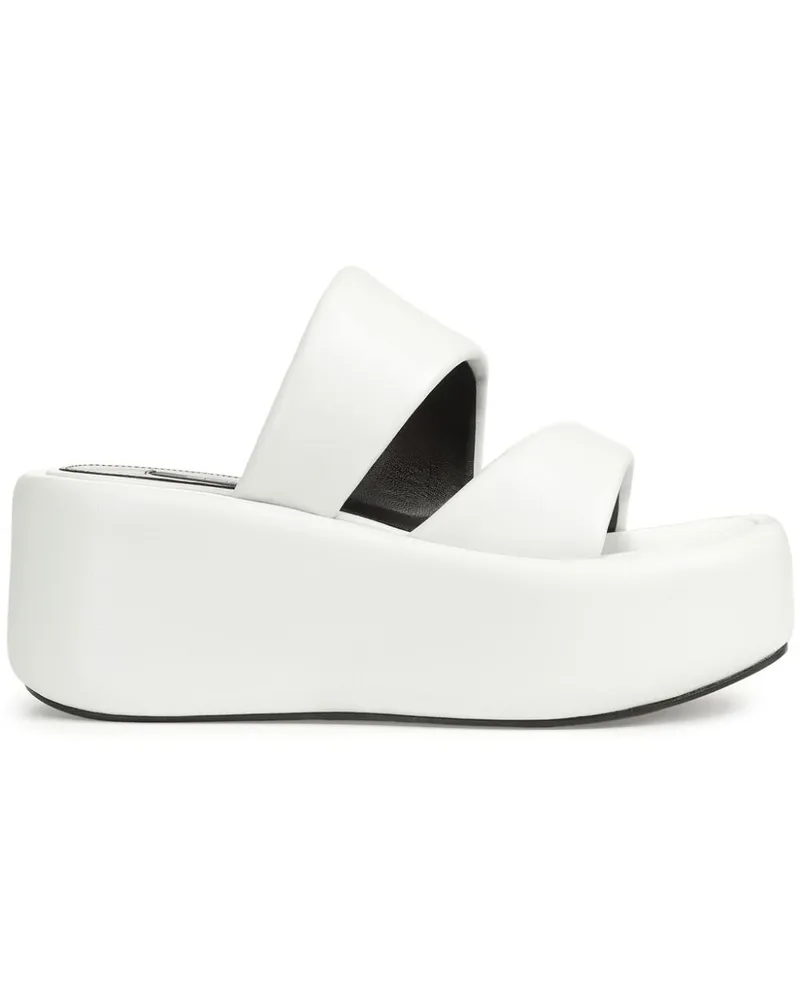 Sergio Rossi Spongy Wedge-Sandalen - Weiß Weiß