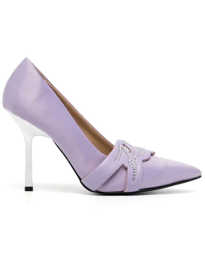 Karl Lagerfeld Sarabande Pumps mit Signaturen - Violett Violett