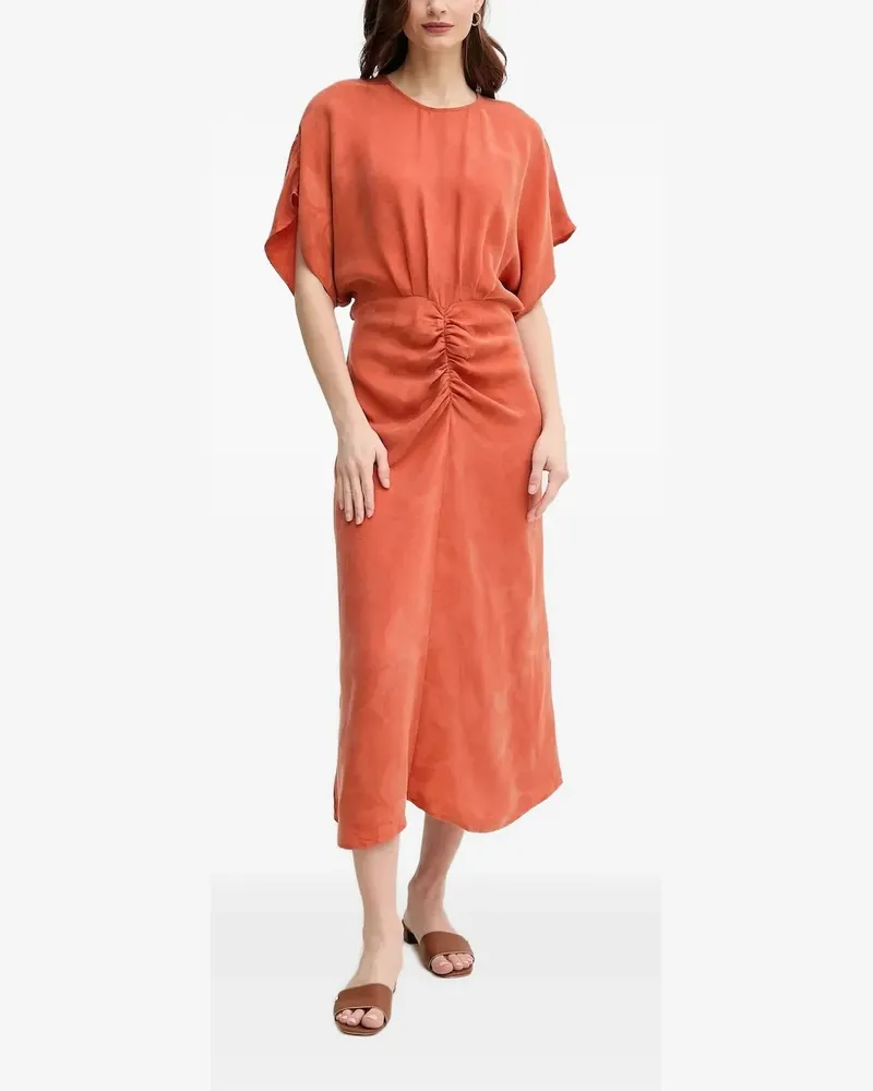 Hoss Intropia Strukturiertes Midikleid - Orange Orange