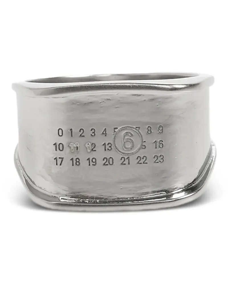 Maison Margiela Siegelring mit Logo-Gravur - Silber Silber
