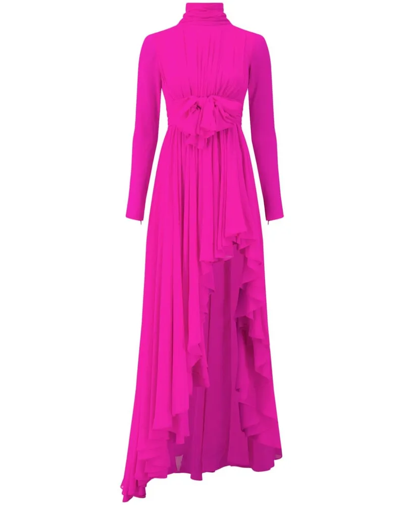 Giambattista Valli Asymmetrisches Abendkleid Rosa