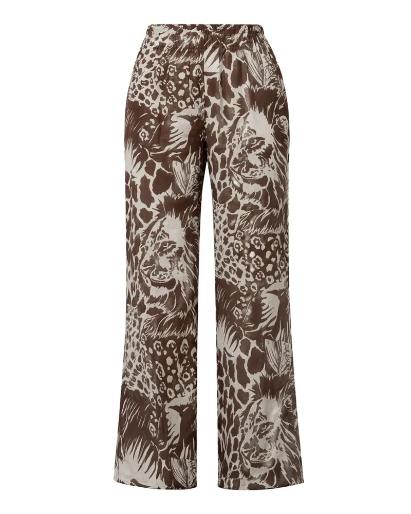 Kaos animal-print trousers - Braun Braun