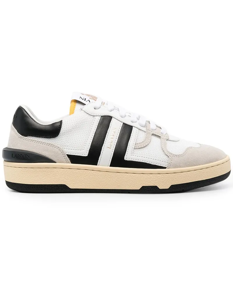 Lanvin Sneakers mit Kontrasteinsätzen - Weiß Weiß