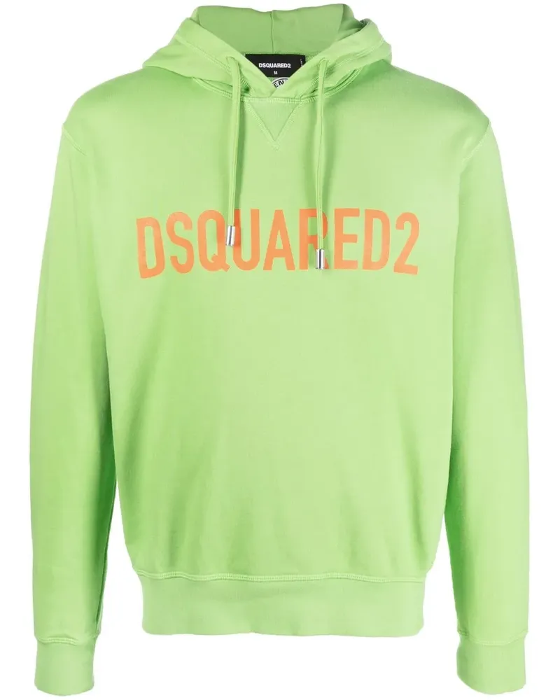 Dsquared2 Hoodie mit Logo-Print - Grün Grün