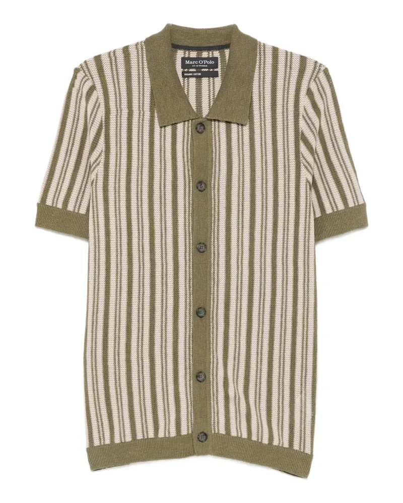 Marc O'Polo vertical-stripe knit shirt - Grün Grün