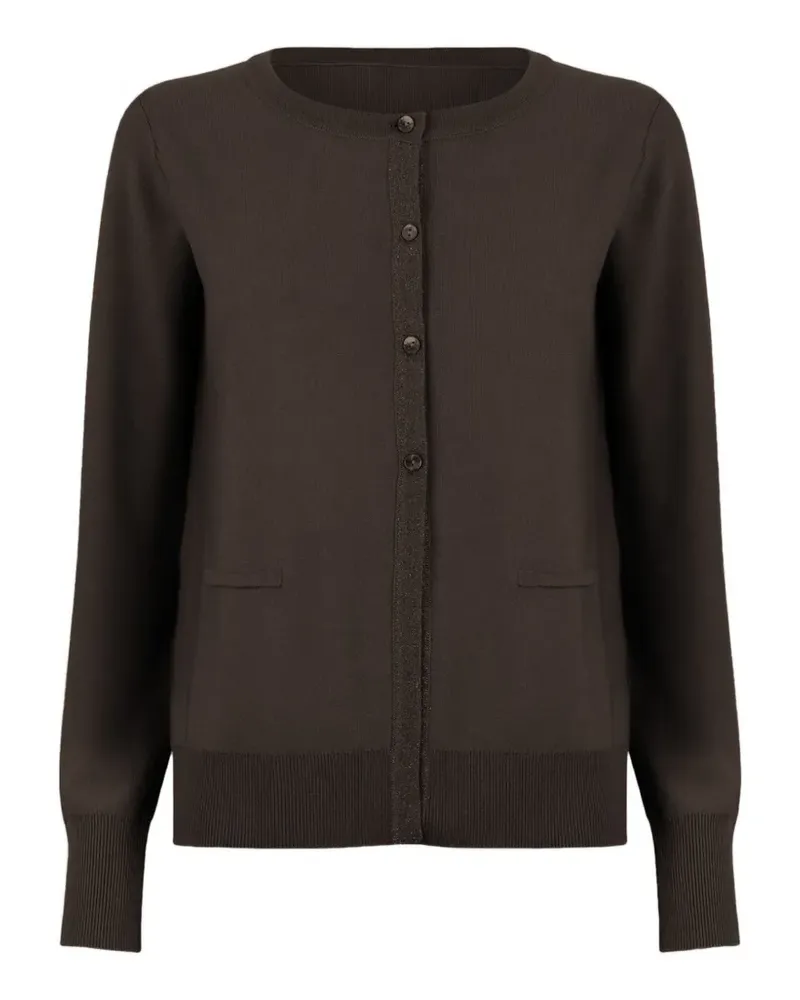 Wolford Fein gestrickter Cardigan - Braun Braun