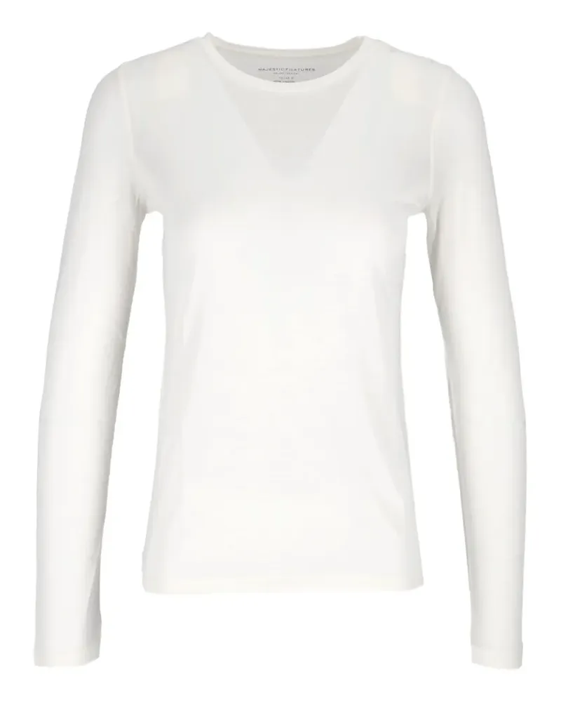 Majestic long-sleeve T-shirt - Weiß Weiß