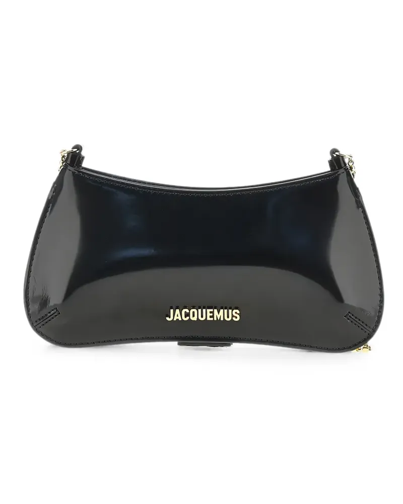 Jacquemus small Biso Chaine leather shoulder bag - Schwarz Schwarz