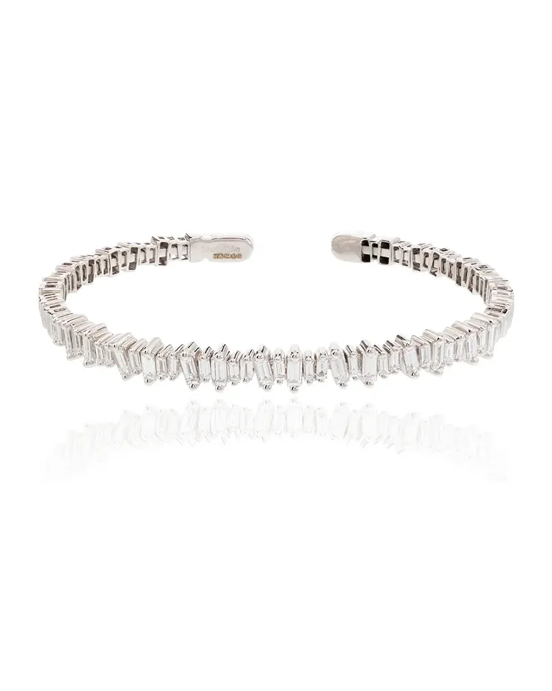 Suzanne Kalan 18kt 'Classic Fireworks' Weißgoldarmspange - Silber Silber
