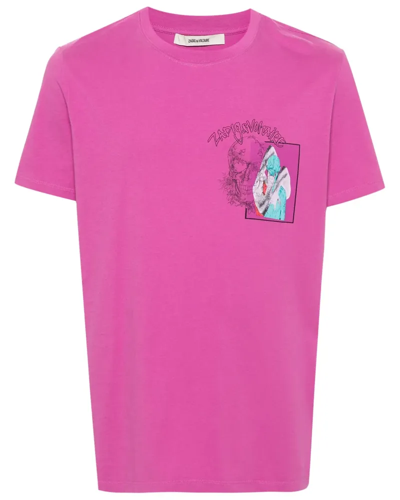 Zadig & Voltaire Ted T-Shirt mit Foto-Print - Rosa Rosa