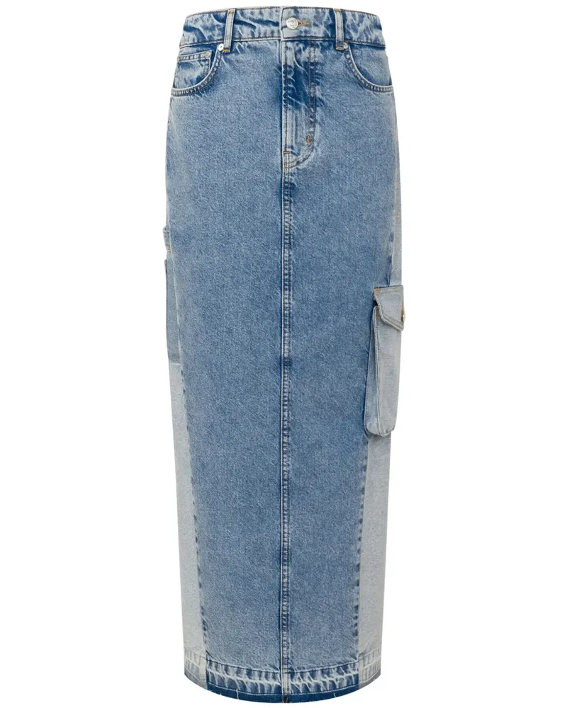 Moschino Maxirock aus Denim - Blau Blau