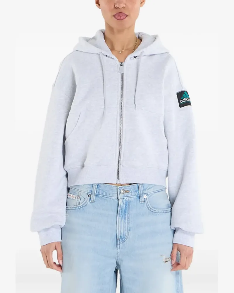 adidas Equipment cropped zip hoodie - Grau Grau