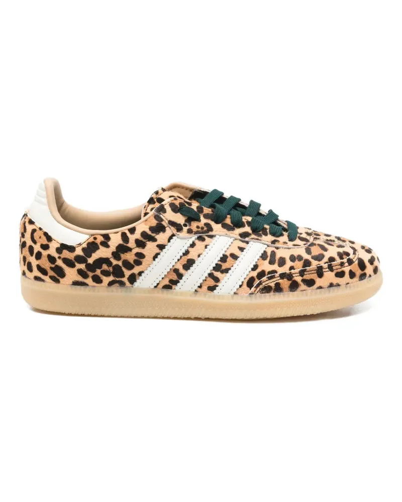 adidas Samba animal-print sneakers - Nude Nude