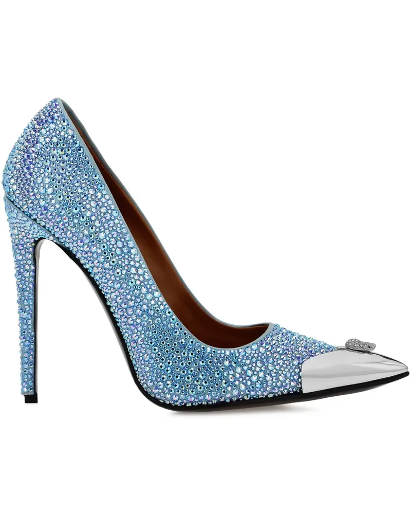 Philipp Plein Mix Strass Pumps - Blau Blau