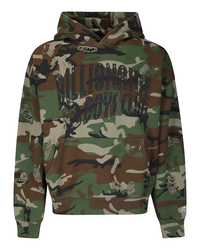 Billionaire Boys Club Hoodie im Distressed-Look - Grün Grün