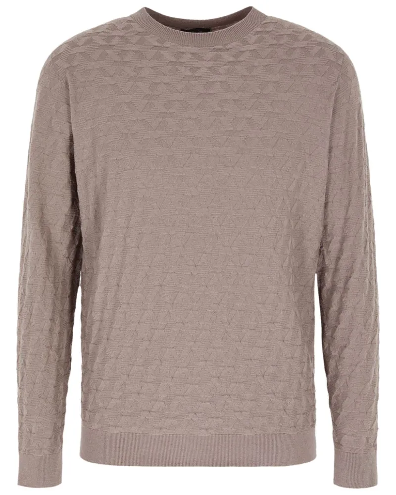 Giorgio Armani Pullover mit geometrischem Muster - Nude Nude