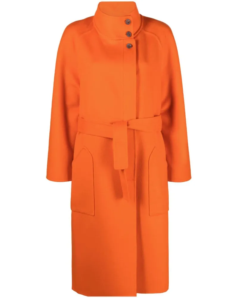 Fabiana Filippi Einreihiger Mantel mit Gürtel - Orange Orange
