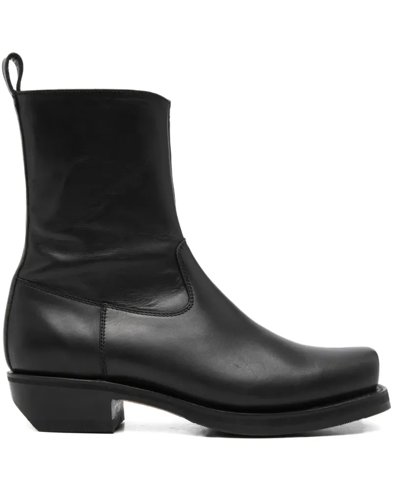 Won Hundred 40mm Barcelona square-toe boots - Schwarz Schwarz