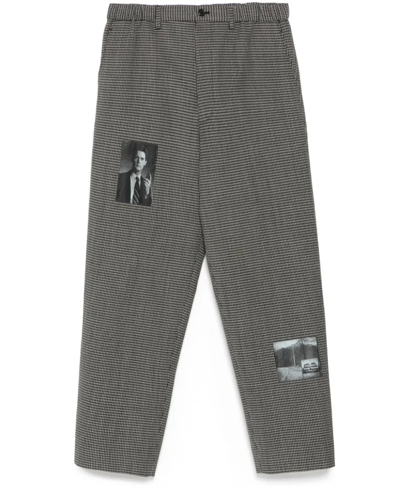 Undercover Hose im Patchwork-Look - Schwarz Schwarz