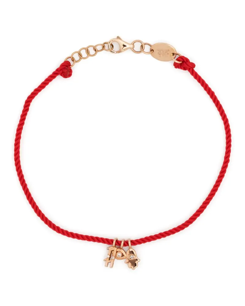 ANIL ARJANDAS 18kt New Lucky Rotgoldarmband mit Diamanten - Rosa Rosa