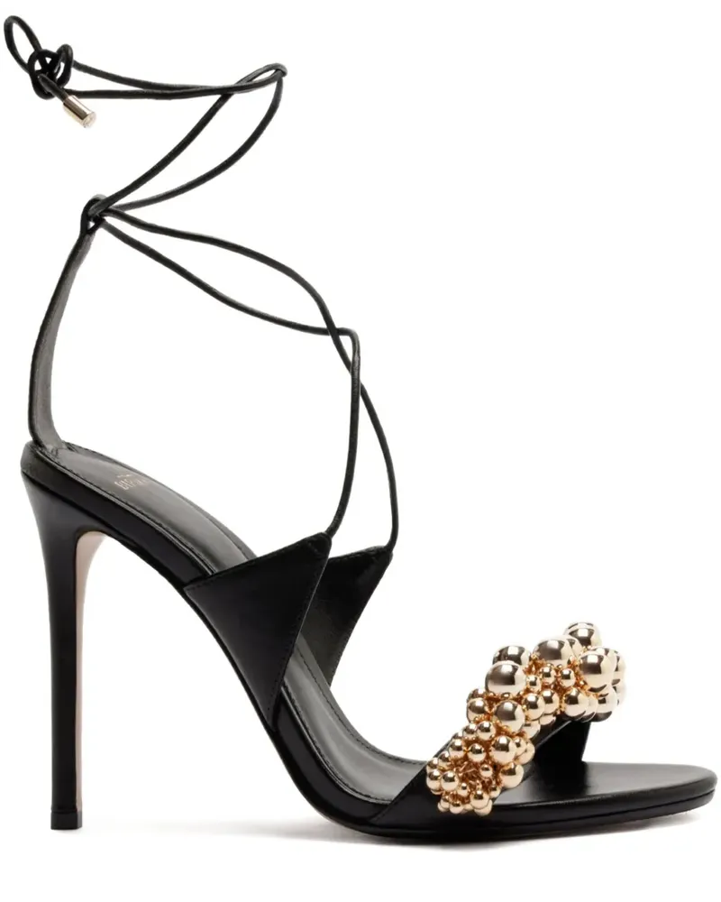 Alexandre Birman Gia Sandalen mit Perlendetail 100mm - Schwarz Schwarz