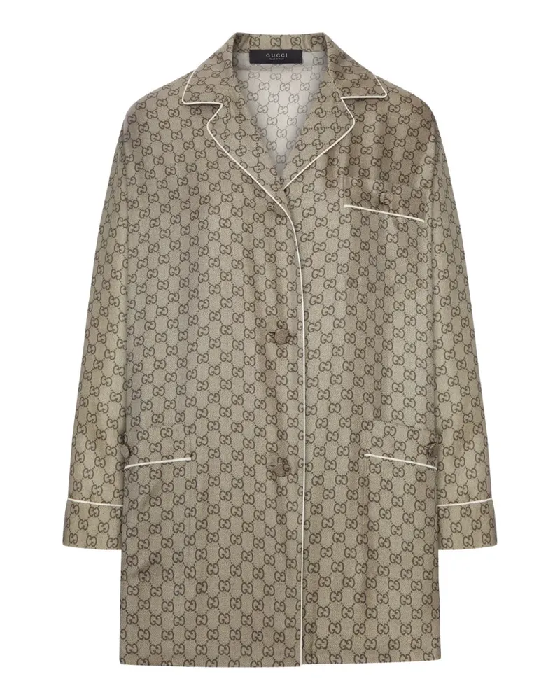 Gucci Hemd mit GG - Nude Nude
